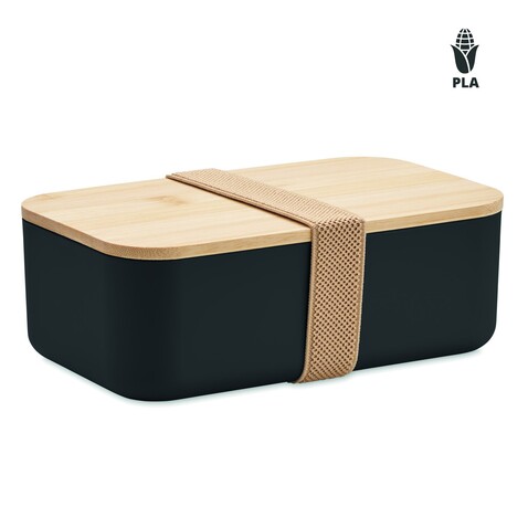 Lunchbox PLA Mais 1000ml - Schwarz bedrucken, Art.-Nr. MO2311-03 Lunchbox PLA Mais 1000ml - Schwarz bedrucken, Art.-Nr. MO2311-03