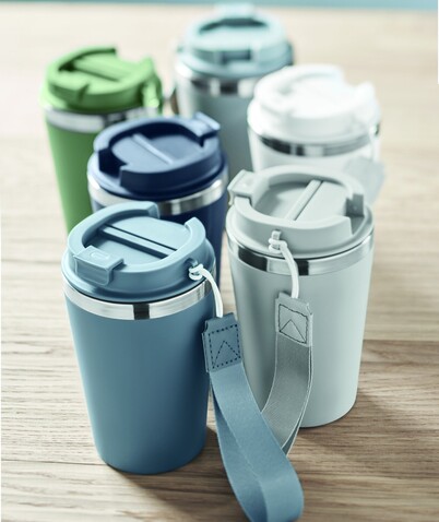 Doppelwandiger Trinkbecher 350 - Petrol bedrucken, Art.-Nr. MO2317-20