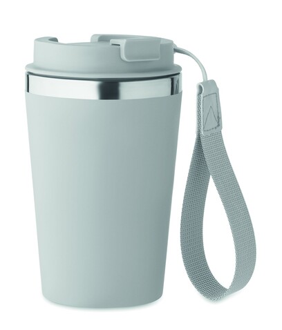 Doppelwandiger Trinkbecher 350 - Grau bedrucken, Art.-Nr. MO2317-07