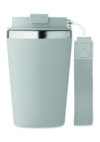 Doppelwandiger Trinkbecher 350 - Grau bedrucken, Art.-Nr. MO2317-07