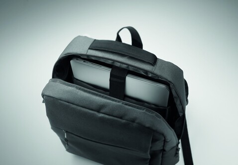 15" Laptop-Rucksack - Steingrau bedrucken, Art.-Nr. MO2318-15