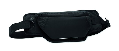 Gürteltasche 420D-Nylon - Schwarz bedrucken, Art.-Nr. MO2392-03