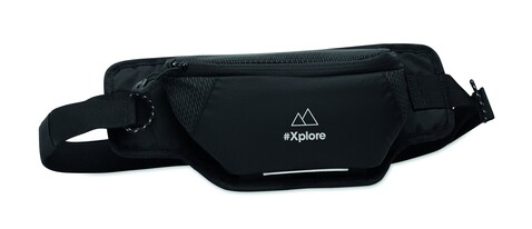 Gürteltasche 420D-Nylon - Schwarz bedrucken, Art.-Nr. MO2392-03
