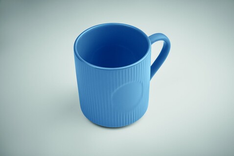 Keramikbecher matt 340ml - Blau bedrucken, Art.-Nr. MO2397-04 Keramikbecher matt 340ml - Blau bedrucken, Art.-Nr. MO2397-04