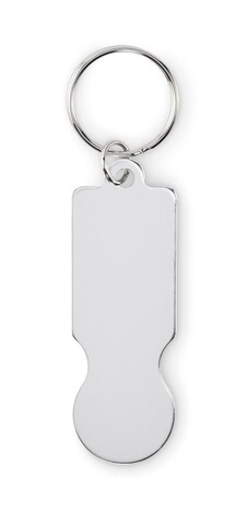 Schlüsselring mit Chip - Silber bedrucken, Art.-Nr. MO2407-14