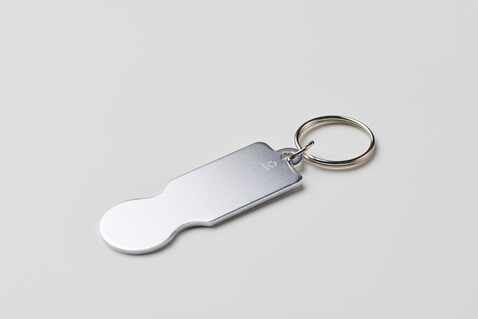 Schlüsselring mit Chip - Silber bedrucken, Art.-Nr. MO2407-14