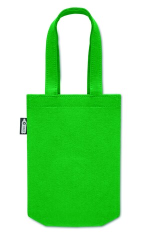 Kleine Tasche RPET-Filz - Grün bedrucken, Art.-Nr. MO2408-09