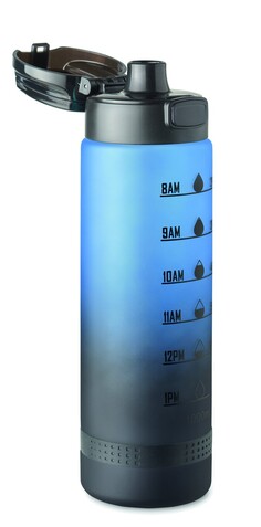 Sport-Trinkflasche RPET 1L - Blau bedrucken, Art.-Nr. MO2409-04 Sport-Trinkflasche RPET 1L - Blau bedrucken, Art.-Nr. MO2409-04