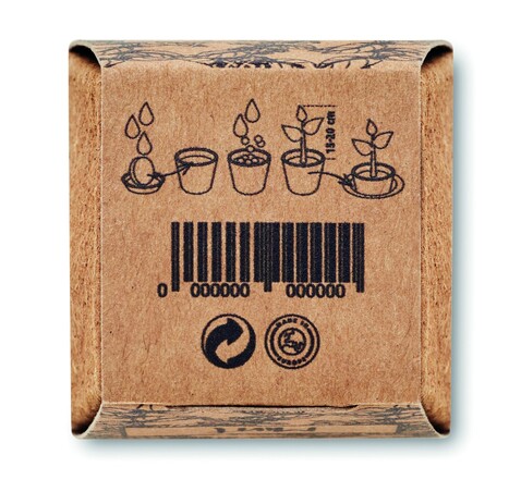 Pflanz-Set Minze - Beige bedrucken, Art.-Nr. MO2410-13 Pflanz-Set Minze - Beige bedrucken, Art.-Nr. MO2410-13