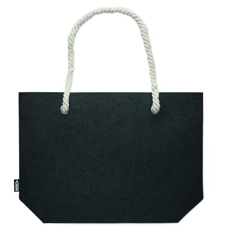 Einkaufs- oder Strandtasche - Steingrau bedrucken, Art.-Nr. MO2416-15
