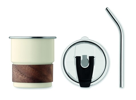 Einwandiger Becher 260 ml - Beige bedrucken, Art.-Nr. MO2423-13
