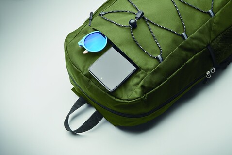 Rucksack 600D RPET Polyester - Armeegrün bedrucken, Art.-Nr. MO2491-49 Rucksack 600D RPET Polyester - Armeegrün bedrucken, Art.-Nr. MO2491-49