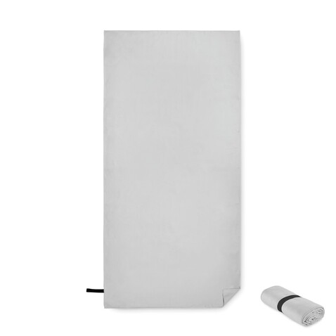 Sport-/Strandtuch Mikrofaser - Grau bedrucken, Art.-Nr. MO2583-07