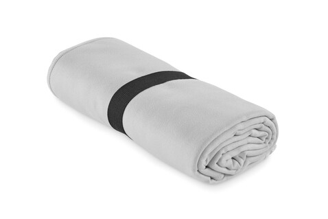Sport-/Strandtuch Mikrofaser - Grau bedrucken, Art.-Nr. MO2583-07