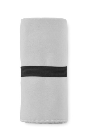Sport-/Strandtuch Mikrofaser - Grau bedrucken, Art.-Nr. MO2583-07