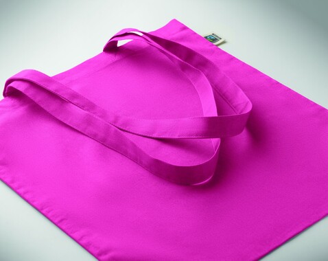 Einkaufstasche Fairtrade 180g - Fuchsie bedrucken, Art.-Nr. MO2589-38