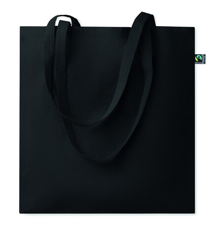 Einkaufstasche Fairtrade 180g - Schwarz bedrucken, Art.-Nr. MO2589-03