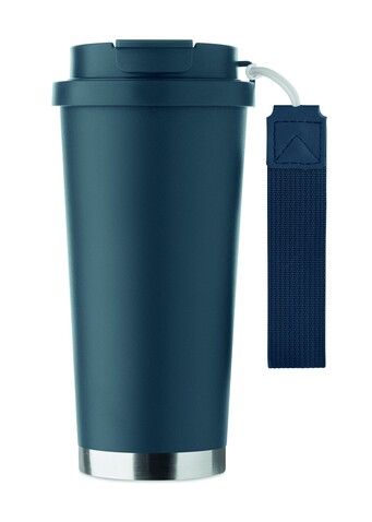 Doppelwandiger Trinkbecher 500m - Marineblau bedrucken, Art.-Nr. MO2662-85