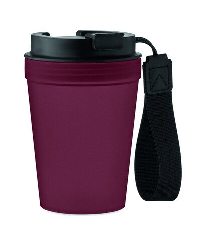 Einwandiger Becher 300 ml - Bordeaux bedrucken, Art.-Nr. MO2670-02 Einwandiger Becher 300 ml - Bordeaux bedrucken, Art.-Nr. MO2670-02