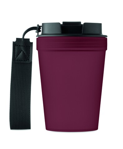 Einwandiger Becher 300 ml - Bordeaux bedrucken, Art.-Nr. MO2670-02 Einwandiger Becher 300 ml - Bordeaux bedrucken, Art.-Nr. MO2670-02