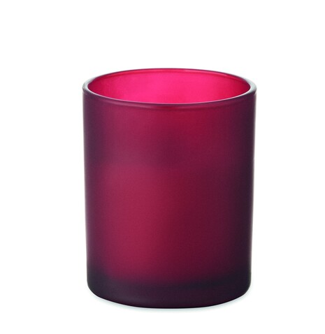 Kerze aus Pflanzenwachs 80 g - Bordeaux bedrucken, Art.-Nr. MO2708-02