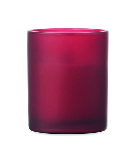 Kerze aus Pflanzenwachs 80 g - Bordeaux bedrucken, Art.-Nr. MO2708-02
