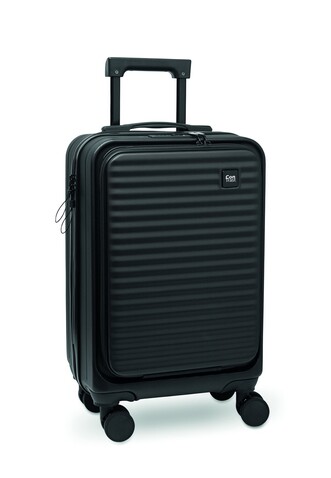 20" Hartschalen-Trolley ABS - Schwarz bedrucken, Art.-Nr. MO2742-03