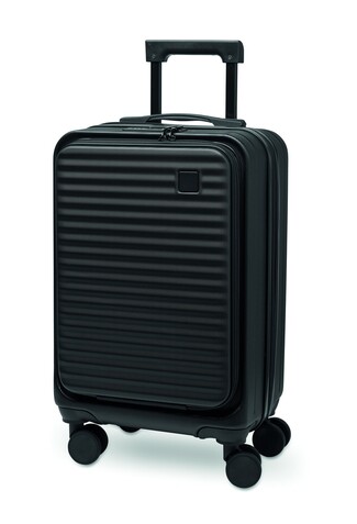 20" Hartschalen-Trolley ABS - Schwarz bedrucken, Art.-Nr. MO2742-03