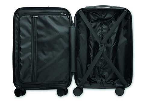 20" Hartschalen-Trolley ABS - Schwarz bedrucken, Art.-Nr. MO2742-03