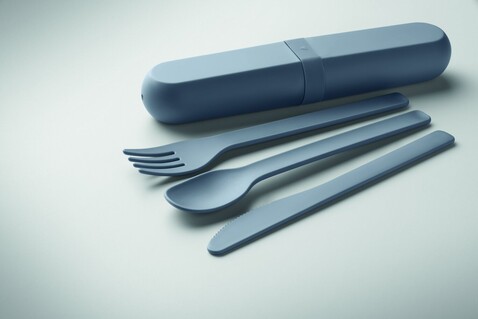 Besteck-Set PLA - Petrol bedrucken, Art.-Nr. MO2743-20 Besteck-Set PLA - Petrol bedrucken, Art.-Nr. MO2743-20