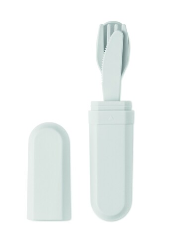 Besteck-Set PLA - Weiß bedrucken, Art.-Nr. MO2743-06