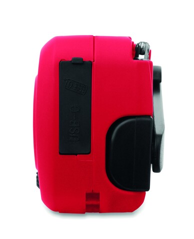 AM/FM Radio mit Taschenlampe MO2746- - Rot bedrucken, Art.-Nr. MO2746-05
