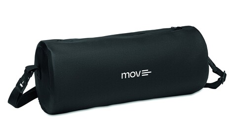 Sporttasche 300D RPET 6L - Schwarz bedrucken, Art.-Nr. MO2758-03