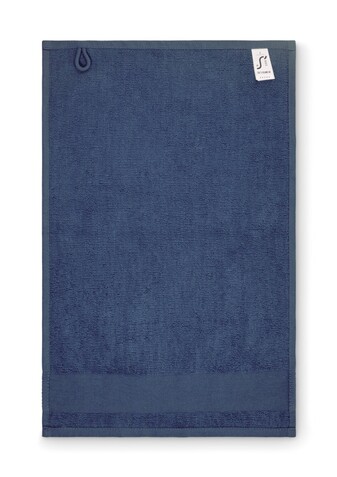 Gästehandtuch Baumwolle 30X50cm - Blau bedrucken, Art.-Nr. MO2764-04