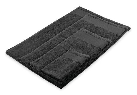 Handtuch Baumwolle 50X100cm - Schwarz bedrucken, Art.-Nr. MO2765-03