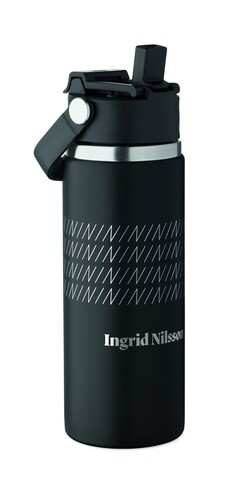 Isolierflasche 500 ml - Schwarz bedrucken, Art.-Nr. MO2775-03 Isolierflasche 500 ml - Schwarz bedrucken, Art.-Nr. MO2775-03
