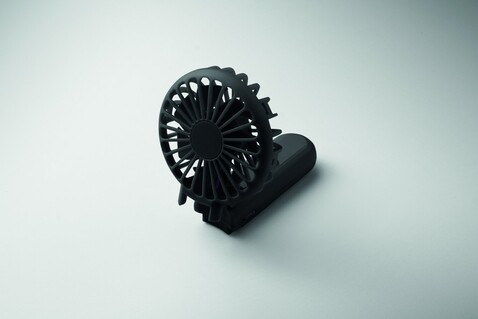 Klappbarer Ventilator - Schwarz bedrucken, Art.-Nr. MO2779-03