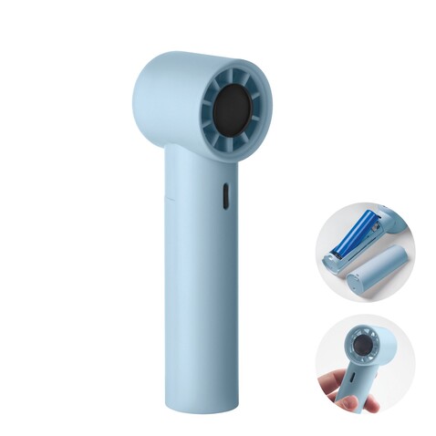 Mini-Handventilator - Babyblau bedrucken, Art.-Nr. MO2780-66