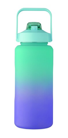 RPET-Trinkflasche 2000ml - Türkis bedrucken, Art.-Nr. MO2791-12