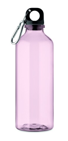 Trinkflasche RPET 500ml - Transparent Pink bedrucken, Art.-Nr. MO2803-31