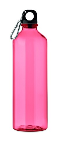 Trinkflasche RPET 750ml - Transparent Rot bedrucken, Art.-Nr. MO2804-25