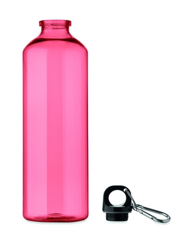 Trinkflasche RPET 750ml - Transparent Rot bedrucken, Art.-Nr. MO2804-25
