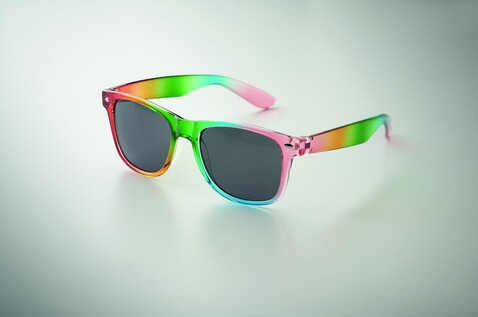 Regenbogen Sonnenbrille UV400 - Multicolour bedrucken, Art.-Nr. MO2808-99