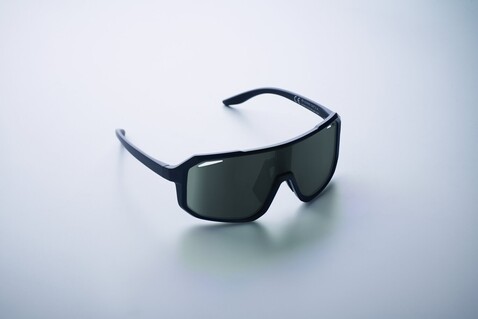 Sport-Sonnenbrille UV400 - Schwarz bedrucken, Art.-Nr. MO2816-03