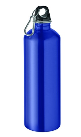 Einwandige Trinkflasche 1000ml - Blau bedrucken, Art.-Nr. MO2829-04