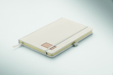 DIN A5 Notizbuch RPET - Off White bedrucken, Art.-Nr. MO2861-43 DIN A5 Notizbuch RPET - Off White bedrucken, Art.-Nr. MO2861-43