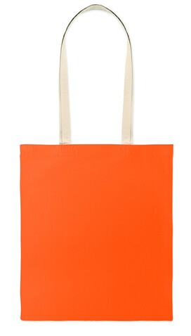 Einkaufstasche aus Baumwolle - Orange bedrucken, Art.-Nr. MO2868-10 Einkaufstasche aus Baumwolle - Orange bedrucken, Art.-Nr. MO2868-10