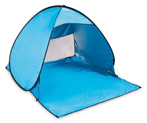 Strandzelt 190T Polyester - Türkis bedrucken, Art.-Nr. MO2881-12