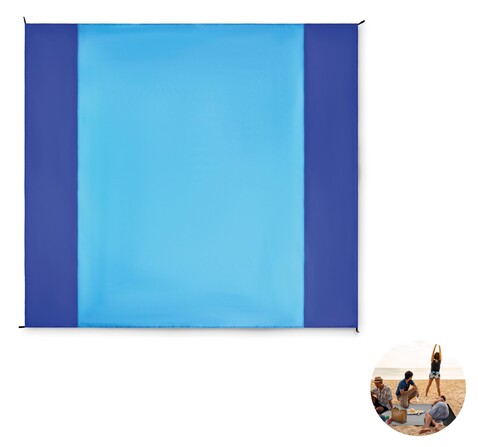 Strandmatte 210T Polyester - Türkis bedrucken, Art.-Nr. MO2882-12