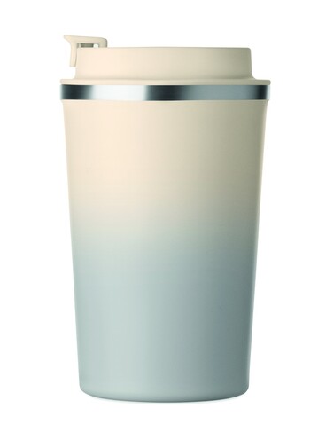 Doppelwandiger Becher 350 ml - Grau bedrucken, Art.-Nr. MO2885-07 Doppelwandiger Becher 350 ml - Grau bedrucken, Art.-Nr. MO2885-07